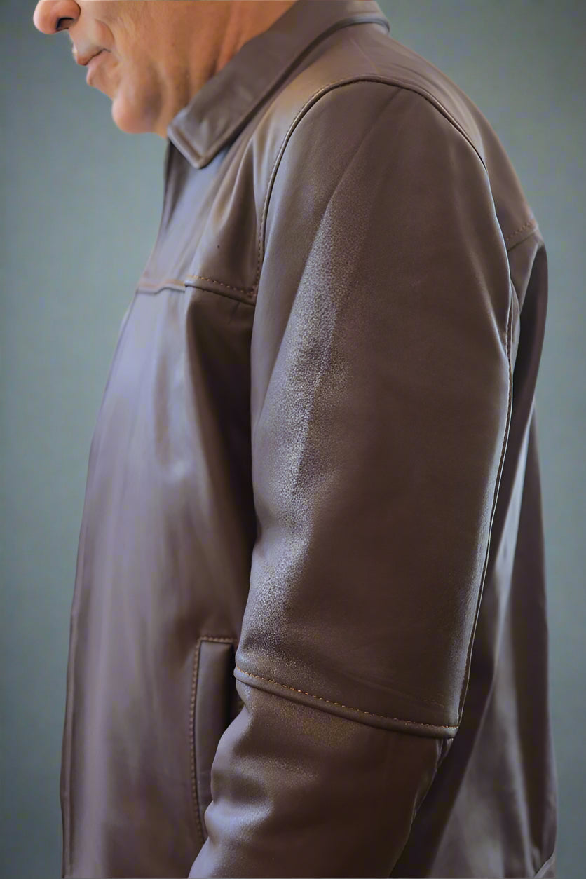 Vintage Brown Aviator Jacket – Classic & Timeless Leather Craftsmanship for Men